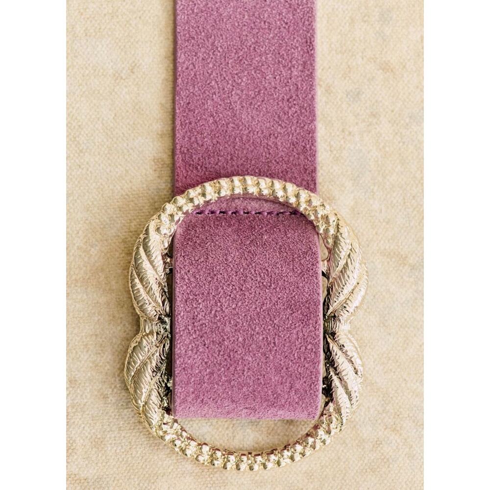 La Maille Sezane Artemis Belt in Lilac Size 100 NWT✨ - Picture 3 of 6